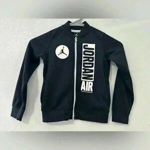 20.Jordan Kid's Size 3T Zip Front Track Jacket Jordan Air Black/White Basketball